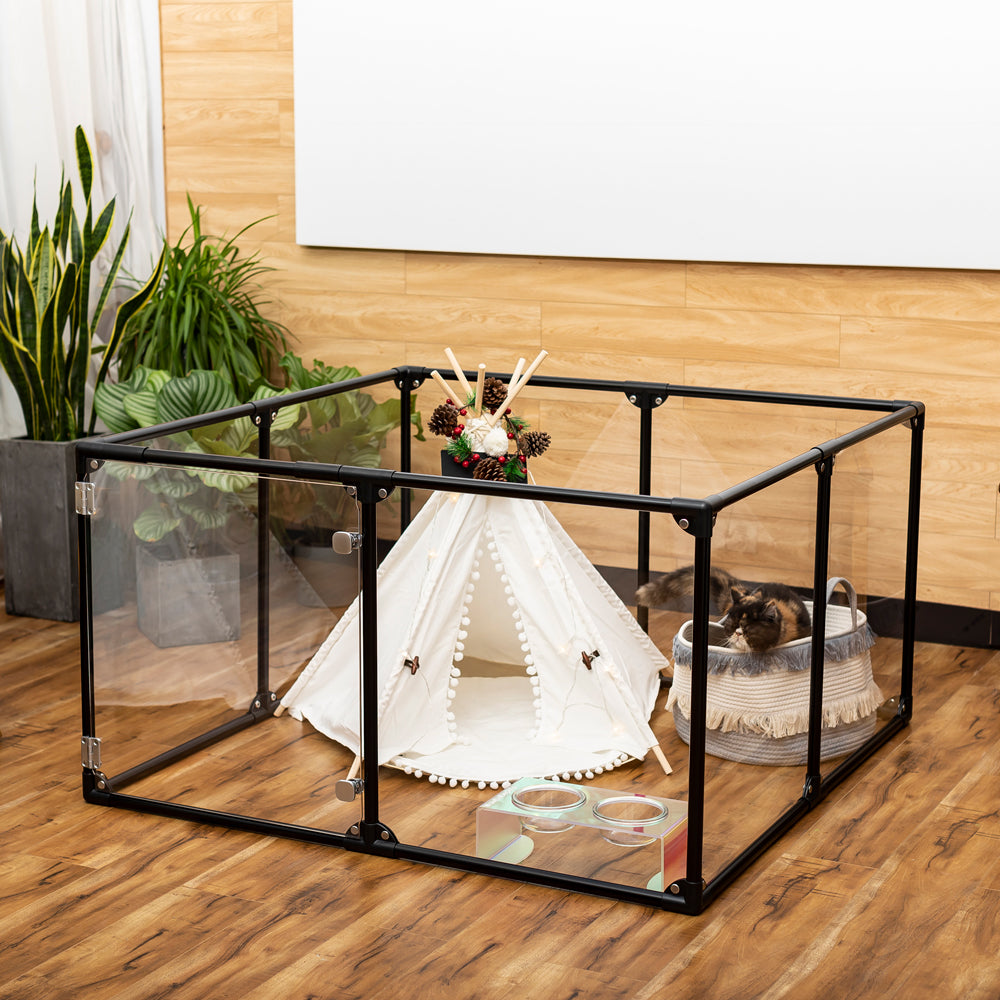 Luxury Clear Acrylic Pet Playpen