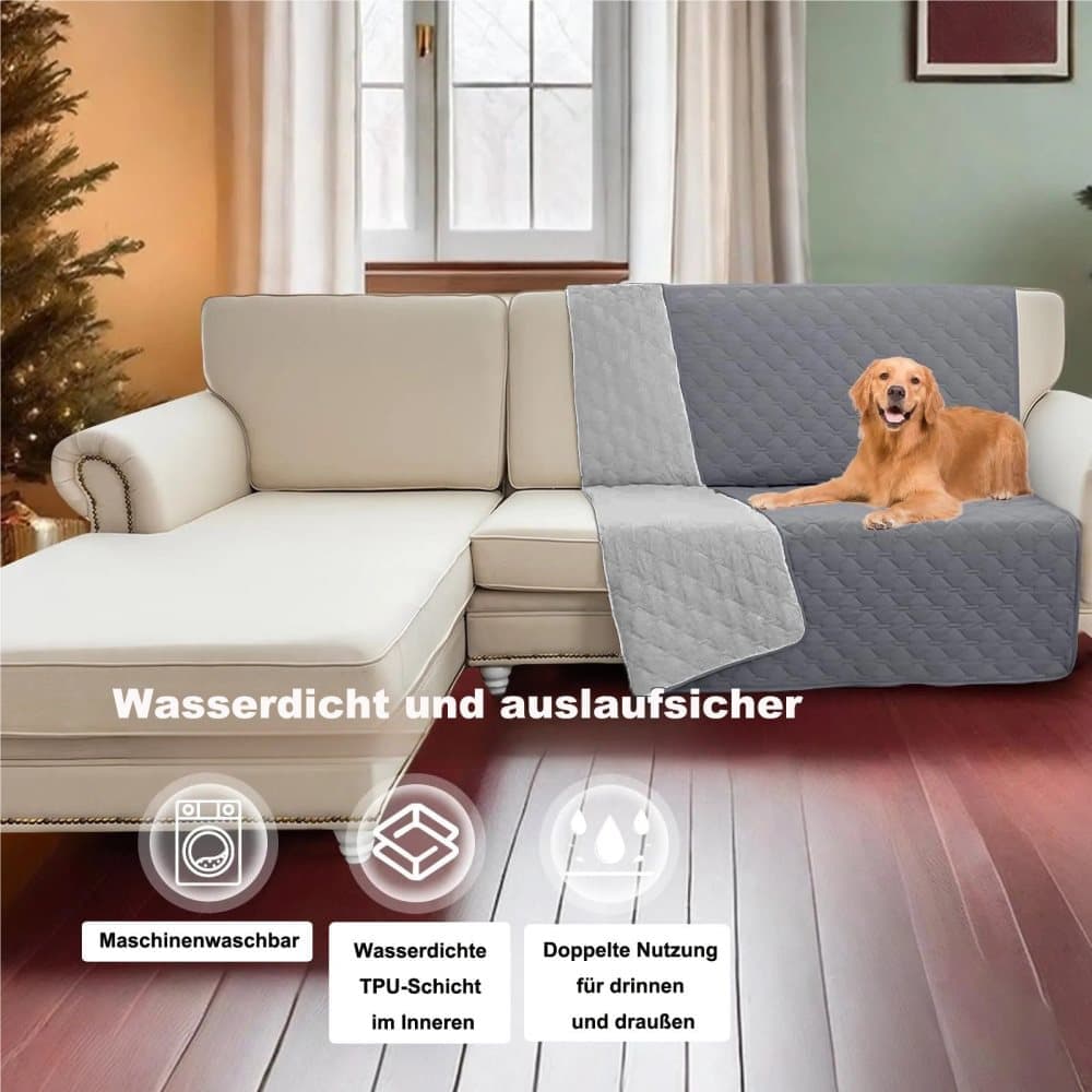 Waterproof Leakproof Double-Sided Dog Blanket Furniture Protector for Pets, 130x200cm