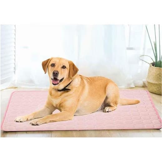 Cooling Mat for Dogs and Cats, 100×70cm, Pink, Breathable, Compatible with All Breeds