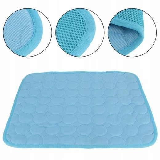 Cooling Mat for Dogs and Cats, 100×70cm XL, Blue, Breathable, Several Colors Available