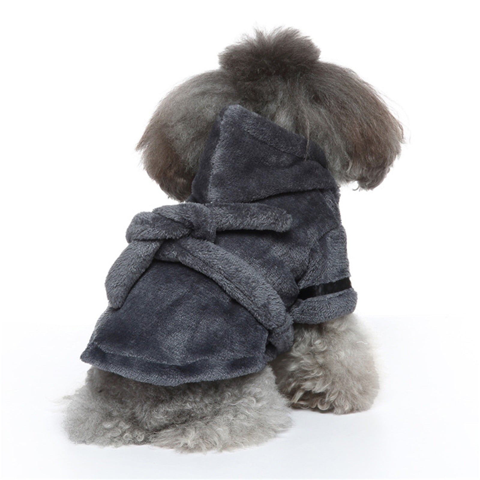 LGCASL Pet Bathrobes, Pajamas Clearance! Dog Cat Bathrobe Pet Clothes Hotel Bath Towel Pet Bathrobe Nightgown Pajamas (Army Green, L) XL Grey