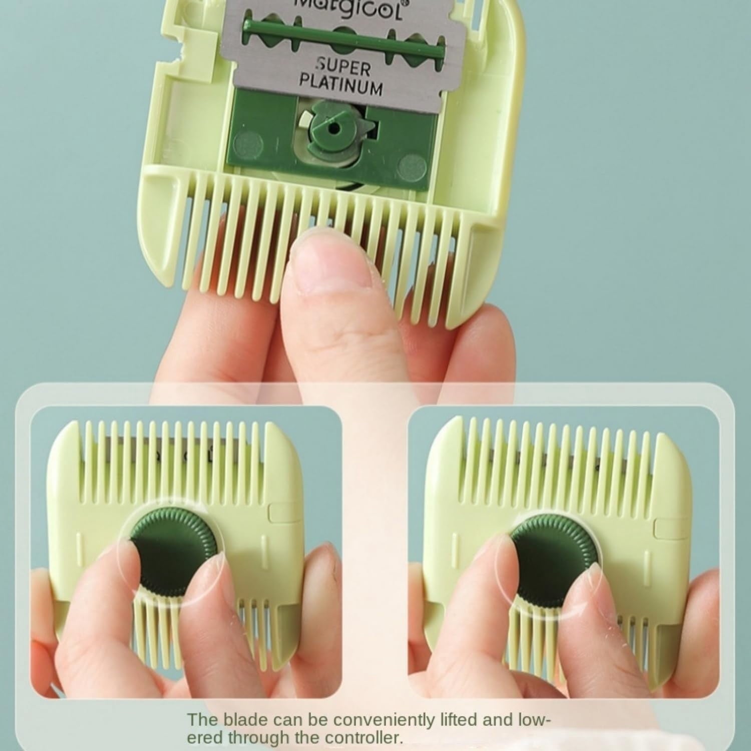 Hair Trimmer/Comb Kids, 2 in 1 Hair Trimmer, Split Ends, Razor Comb, Split End Trimmer with Blades 2 in 1 Dual-Side Design, Blades Replaceable C