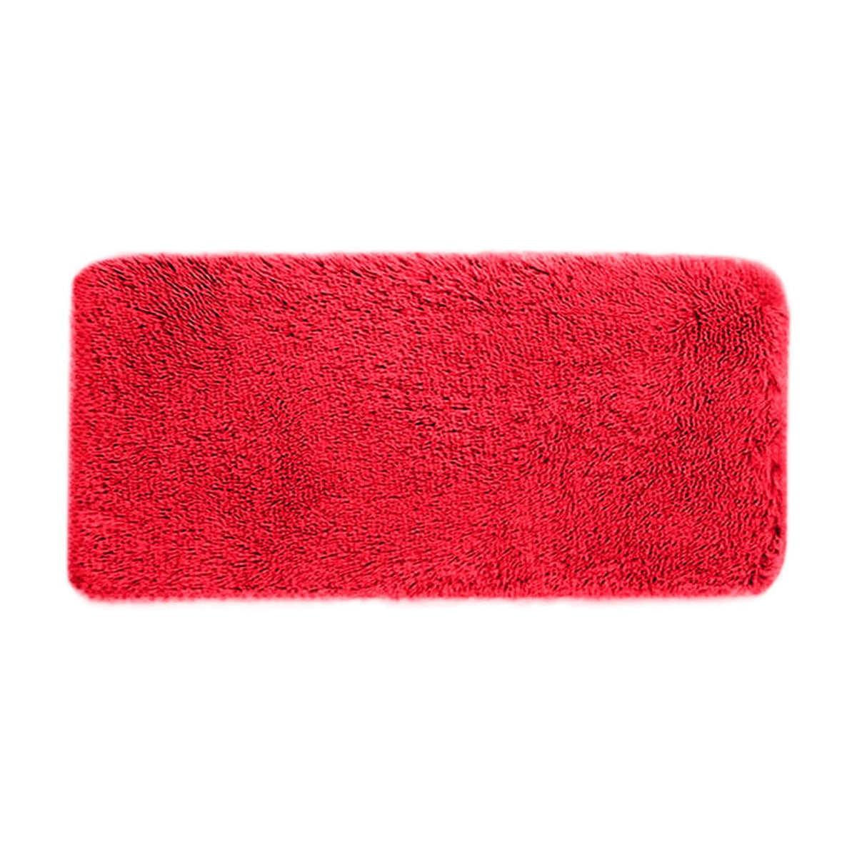 Soft Area Rug Fluffy Rugs for Living Room Bedroom Decor, Runner Rug for Hallway, Shag Furry Bedside Rug Indoor Accent Floor Carpet, 40*80cm Non-Slip Plush Rug for Kids Room Dorm Red