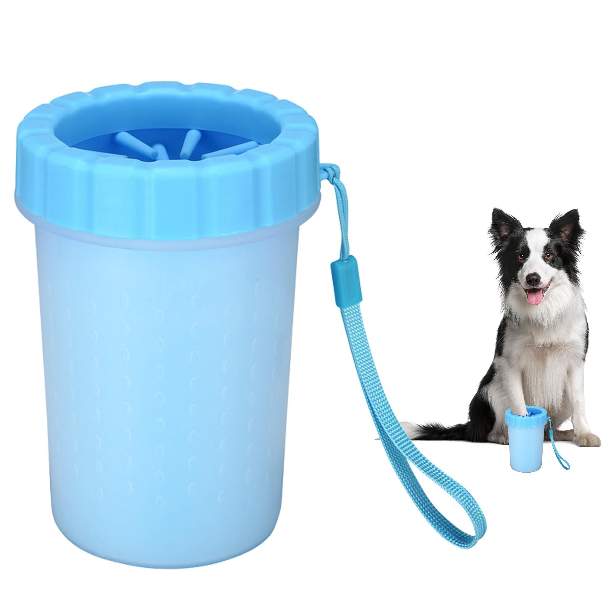 Portable Dog Paw Washer/Paw Cleaner,Reusable Washer & Cleaner Cup | Keeps Fur Paw Clean Blue 9*11cm