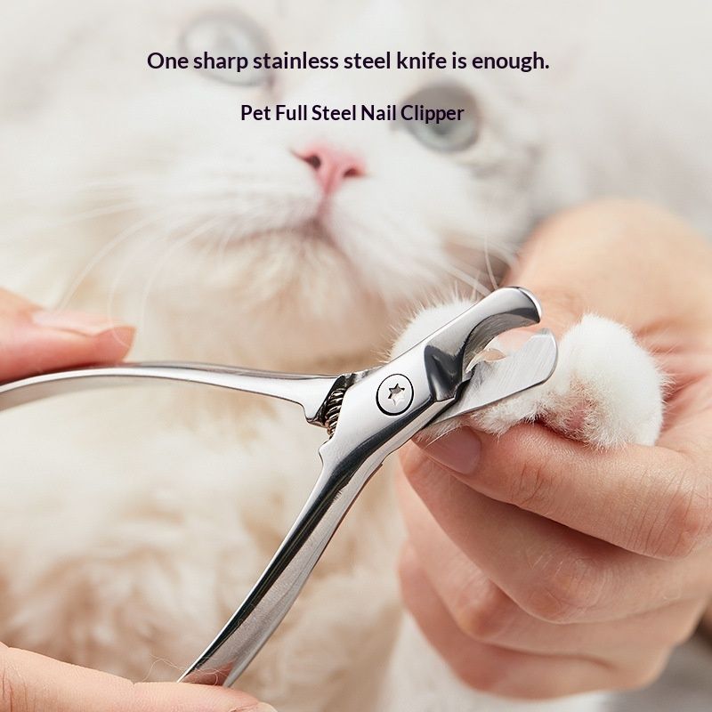 Dog Nail Clippers – Sharp, Durable, All Steel Material, Ergonomic Non-Slip Handle, Safe and Comfortable Trimming, Professional Pet Nail Trimmers for All Dogs Cats
