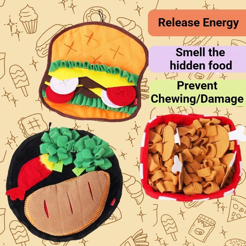 Dog Snuffle Mat for Foraging and Enrichment fried chicken