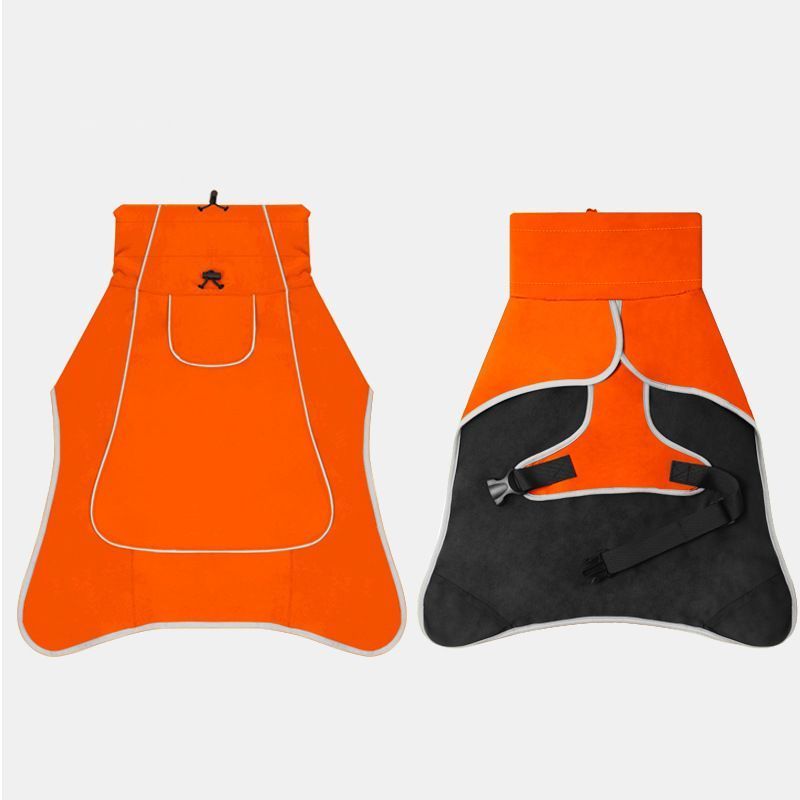 Winter Warm Pet Coat, Outdoor Cold Proof Dog Jacket-orange