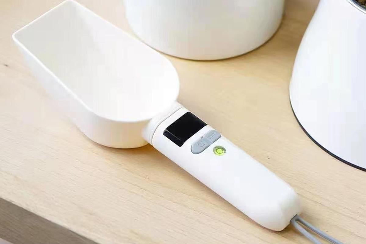 Digital Pet Weighing Spoon High Accuracy Detachable Kitchen Spoon Scale