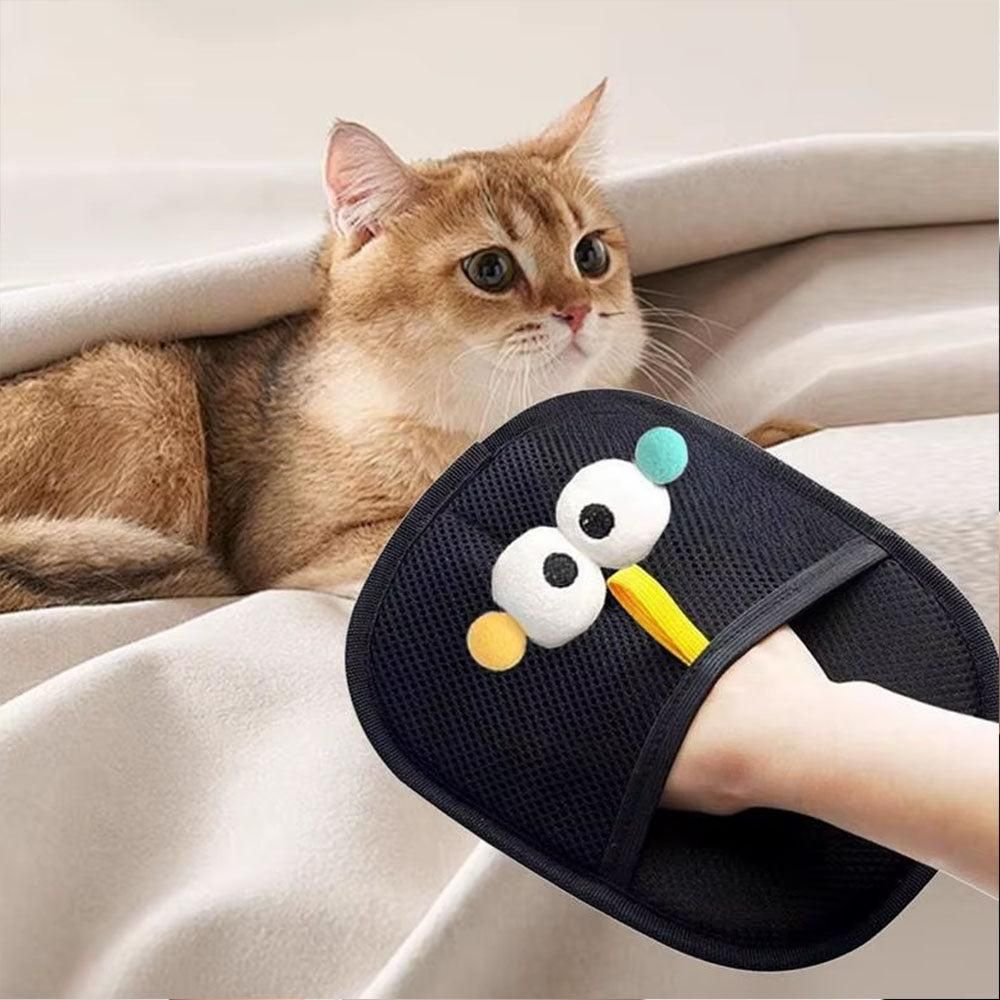 2PCS Static Removal Pet Hair Gloves - Grooming Gloves for Dogs and Cats Indoor Use