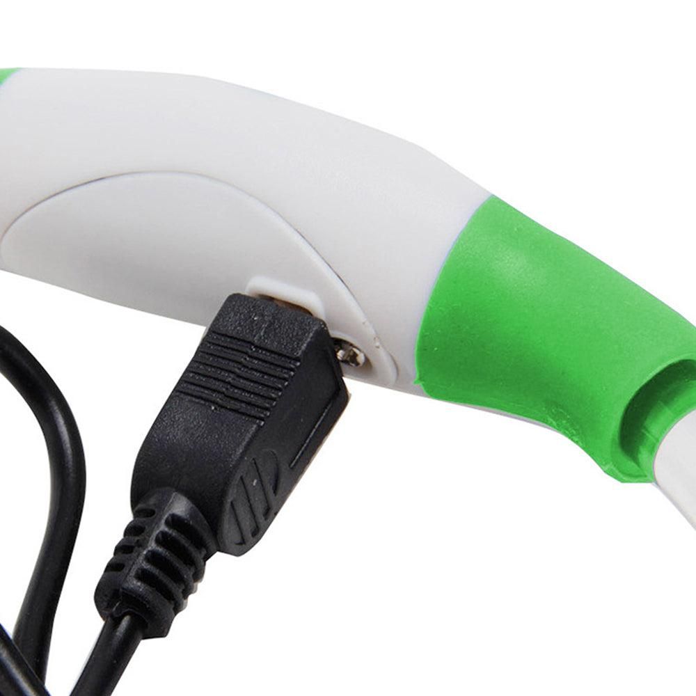 Light-Up Pet Dog Collars USB Rechargeable Pet Collar Adjustable Size Pet Collar Green - S