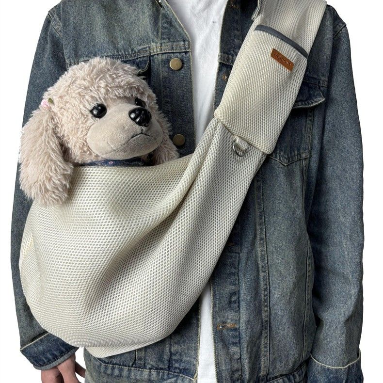 Breathable Pet Sling Carrier Summer Portable Crossbody Bag for Cat Dog