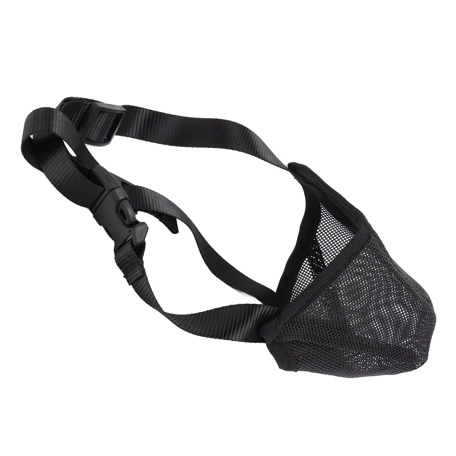 Dog Muzzle Soft Mesh Poisoned Bait Protection Pet Mouth Cover with Adjustable Straps for Small Medium Large Dogs 13x16cm / 5.1x6.3in