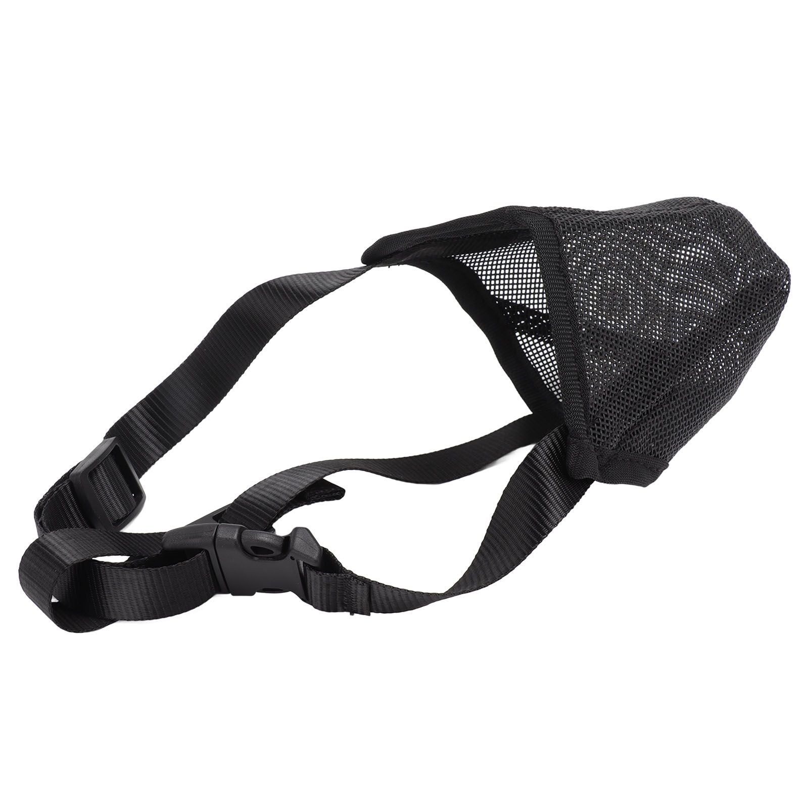 Dog Muzzle Soft Mesh Poisoned Bait Protection Pet Mouth Cover with Adjustable Straps for Small Medium Large Dogs 16.5x19cm / 6.5x7.5in