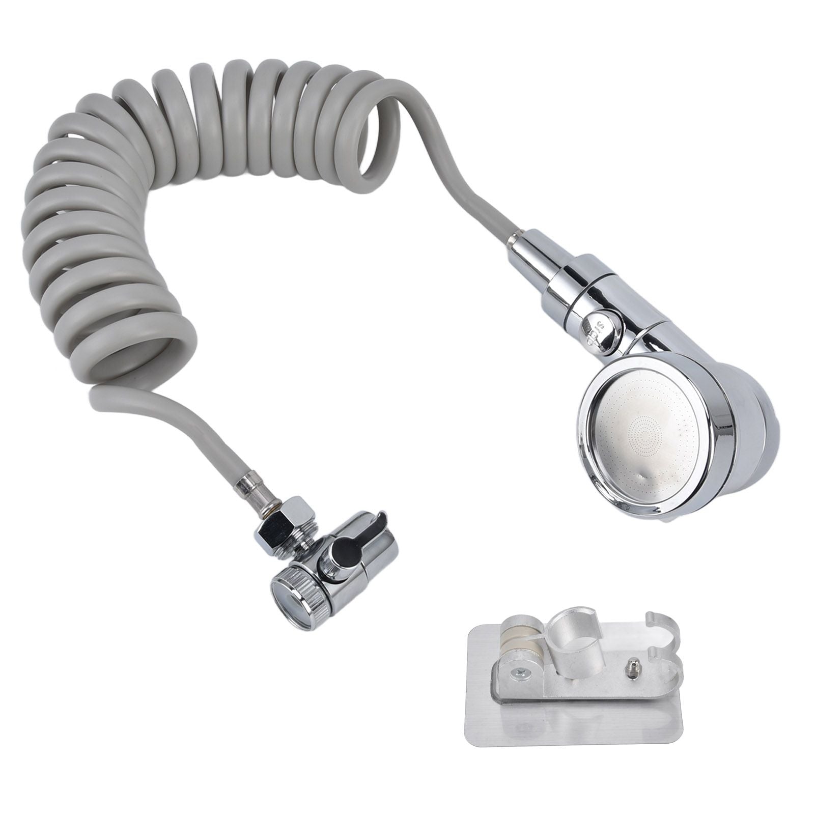 Sink Shower Sprayer Stretchy Hose Adjustable Mode Faucet Sprayer Attachment for Shampooing Pet Bathing