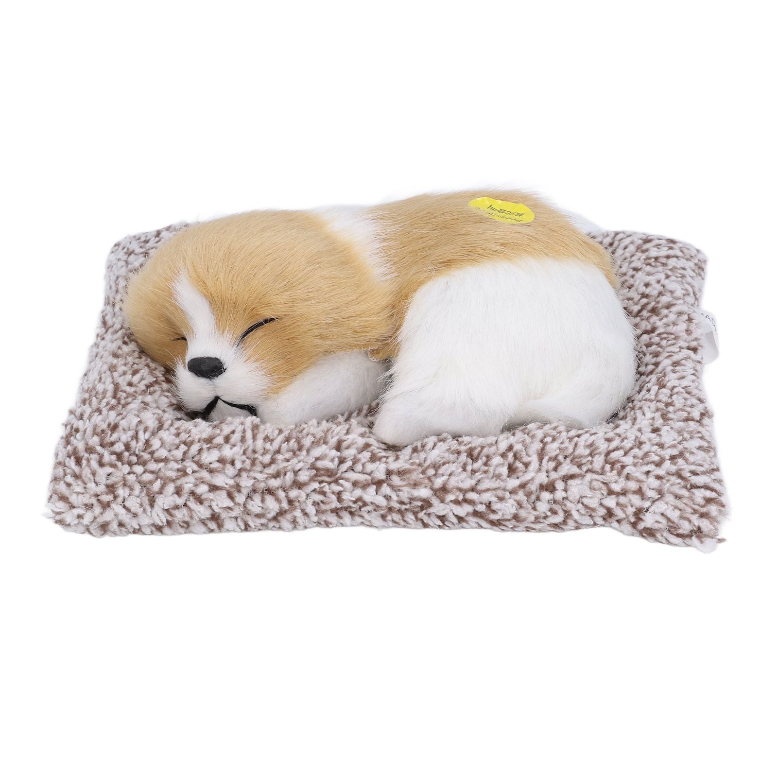 Realistic Sleeping Dog Adorable Sleeping Puppy Children Toys Decorations Gifts for Boys GirlsDirt White Block Nap Dog