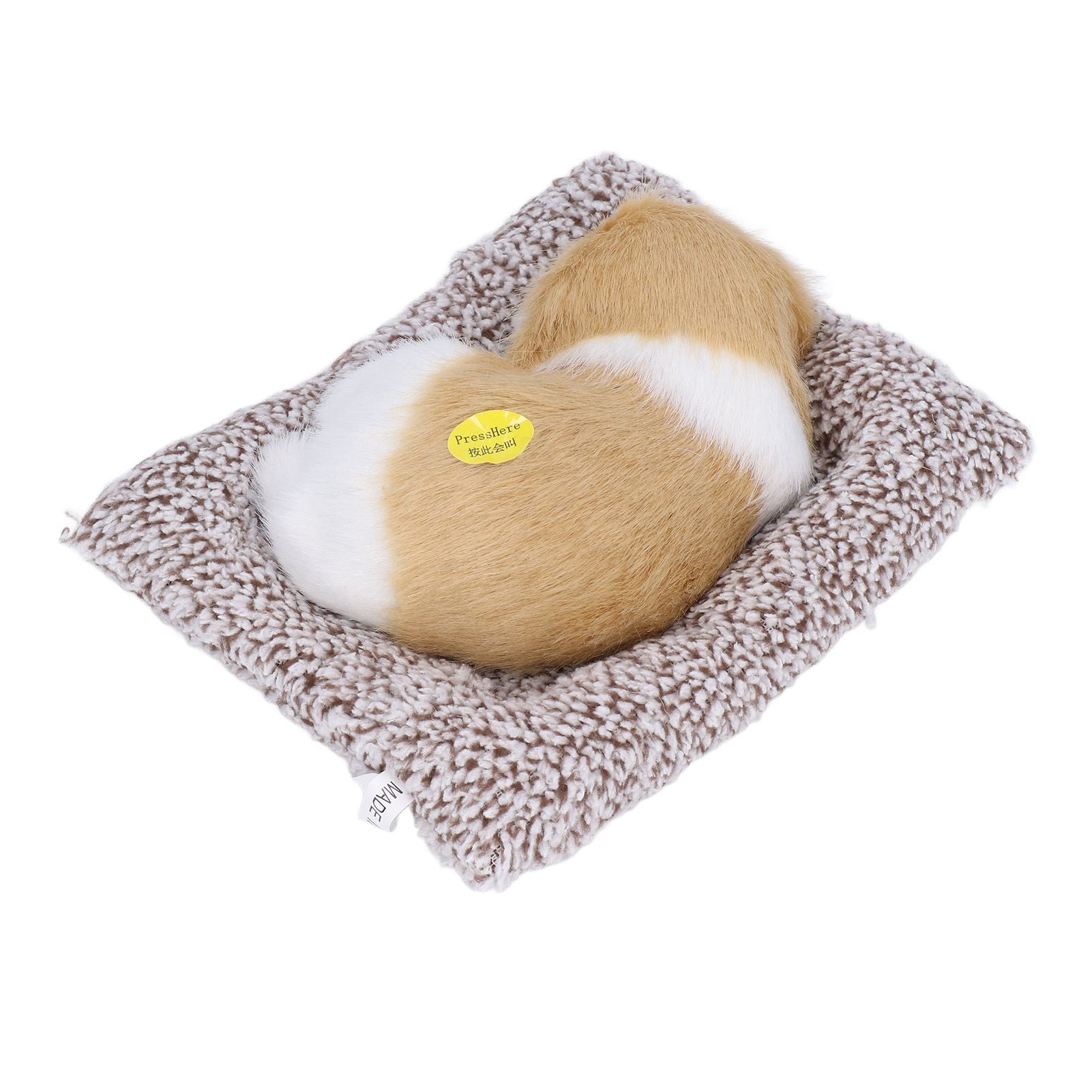Realistic Sleeping Dog Adorable Sleeping Puppy Children Toys Decorations Gifts for Boys GirlsDirt White Block Nap Dog