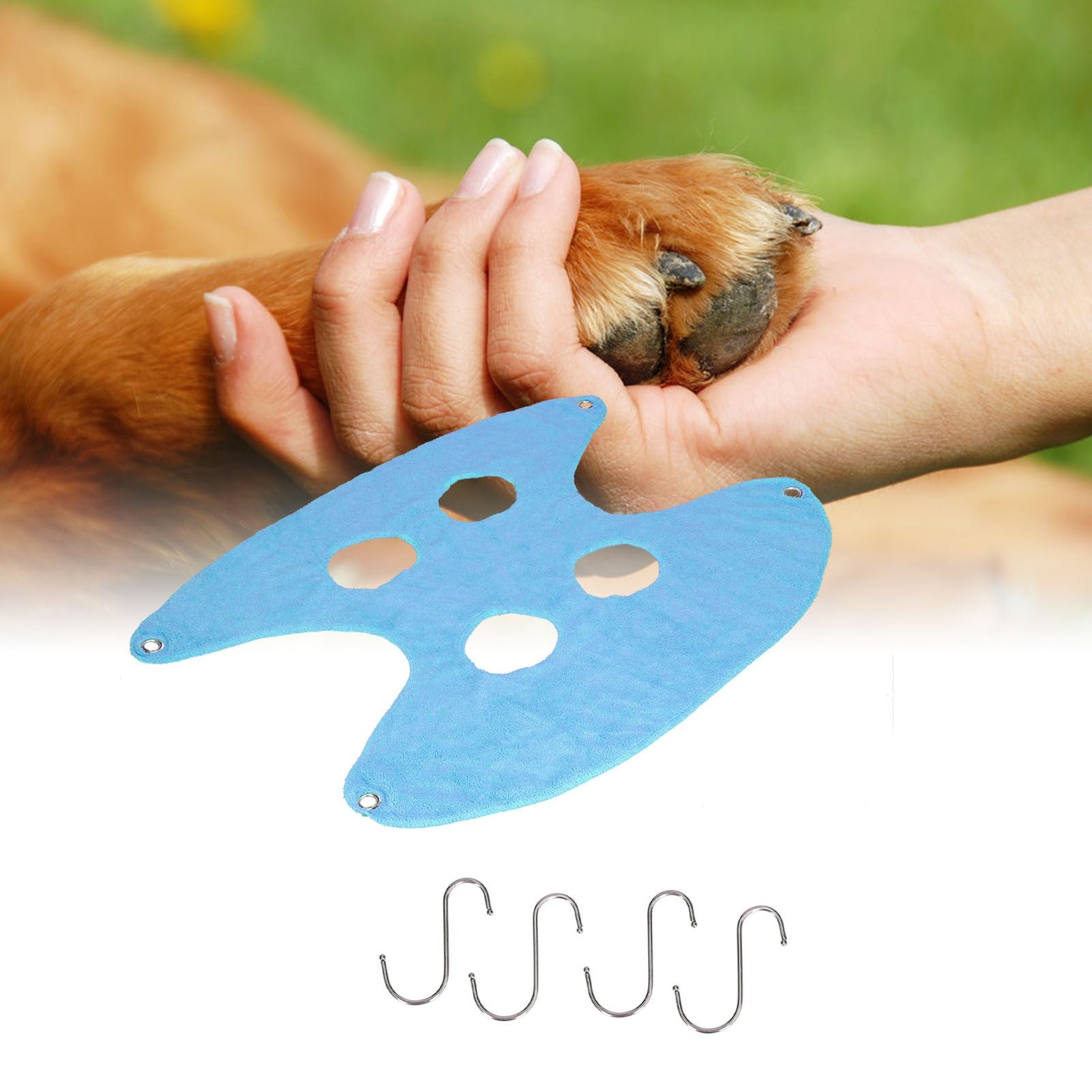 Pet Grooming Sling Dog Grooming Sling Hammock Helper for Bathing Washing Nail ClippingS Blue