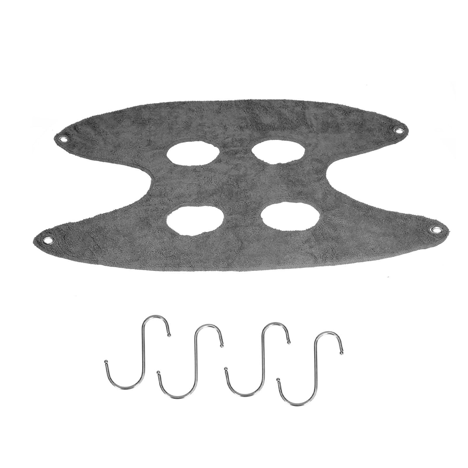 Pet Grooming Sling Dog Grooming Sling Hammock Helper for Bathing Washing Nail ClippingS Grey