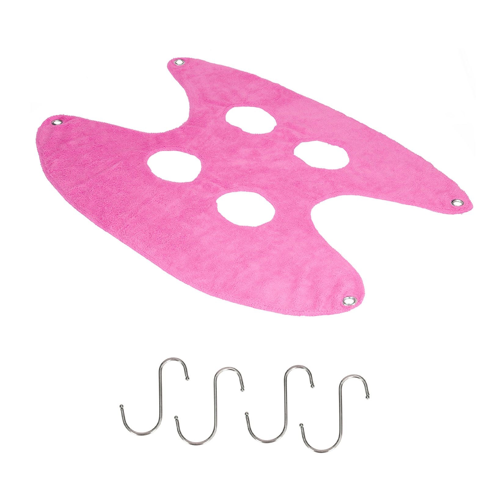 Pet Grooming Sling Dog Grooming Sling Hammock Helper for Bathing Washing Nail ClippingL Rose Red