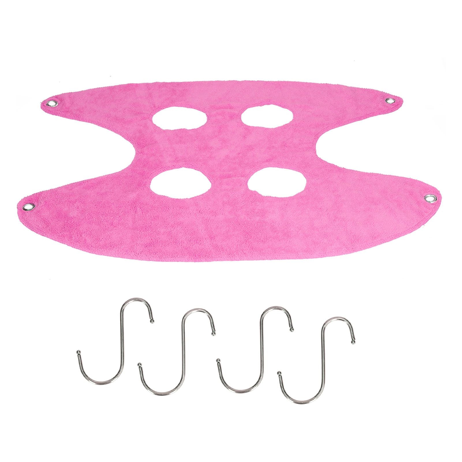 Pet Grooming Sling Dog Grooming Sling Hammock Helper for Bathing Washing Nail ClippingL Rose Red