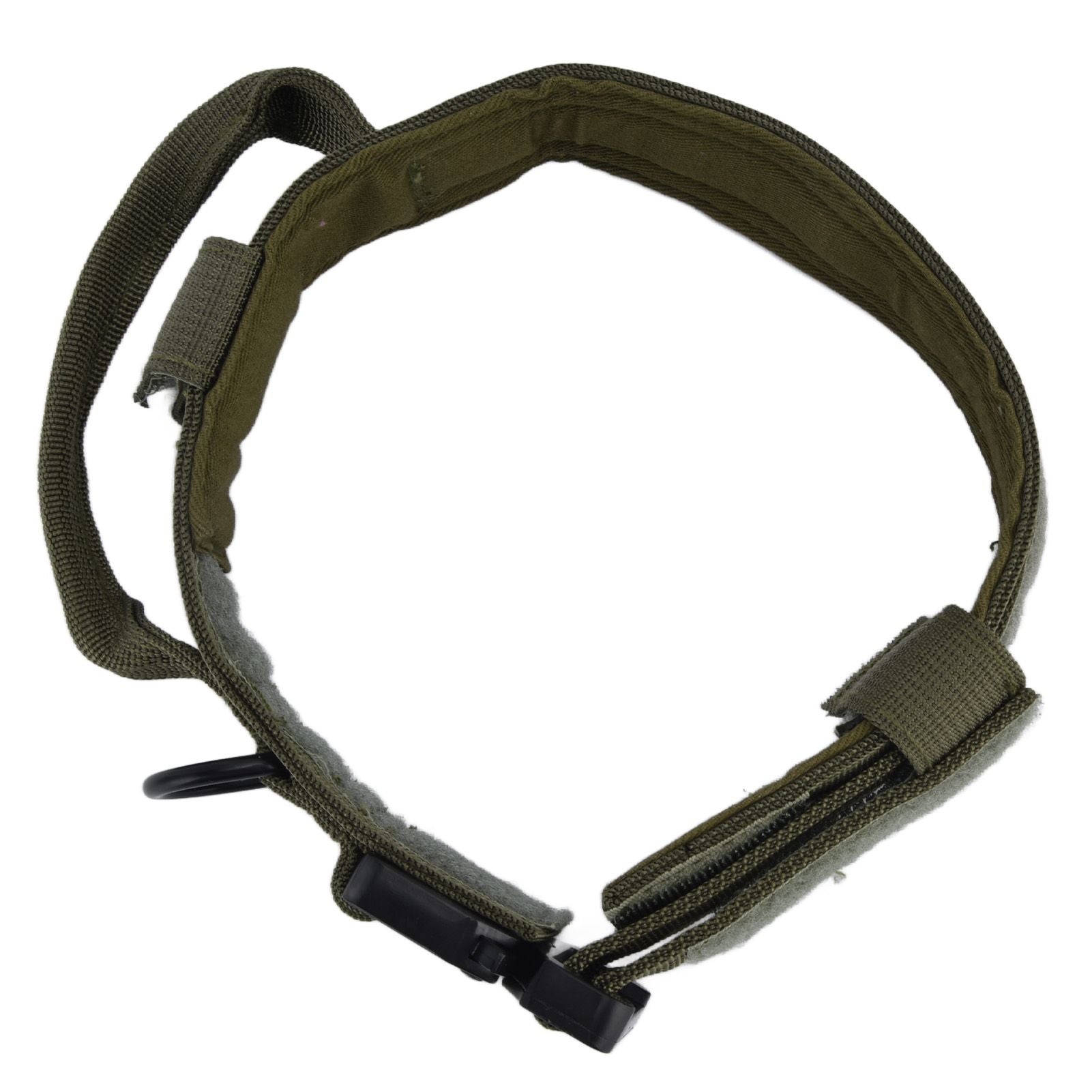 Traction Dog Collar with Buckle Nylon Iron Training Hunting Collar Pet Accessory for OutdoorGreen M