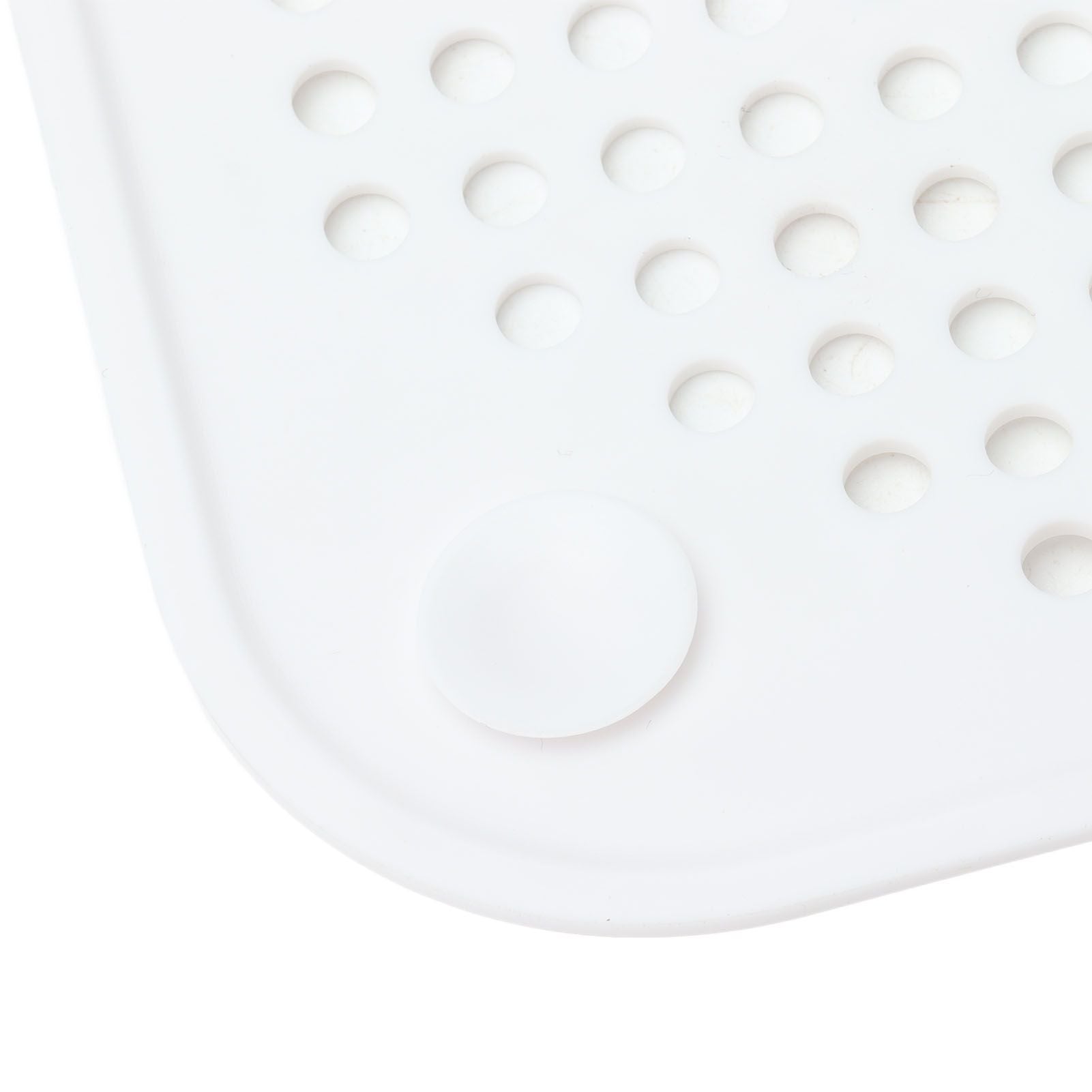 4 Pcs Drain Hair Catcher Square TPR Shower Hair Stopper with Suction Cup for Bathroom Bathtub Kitchen Grey and White