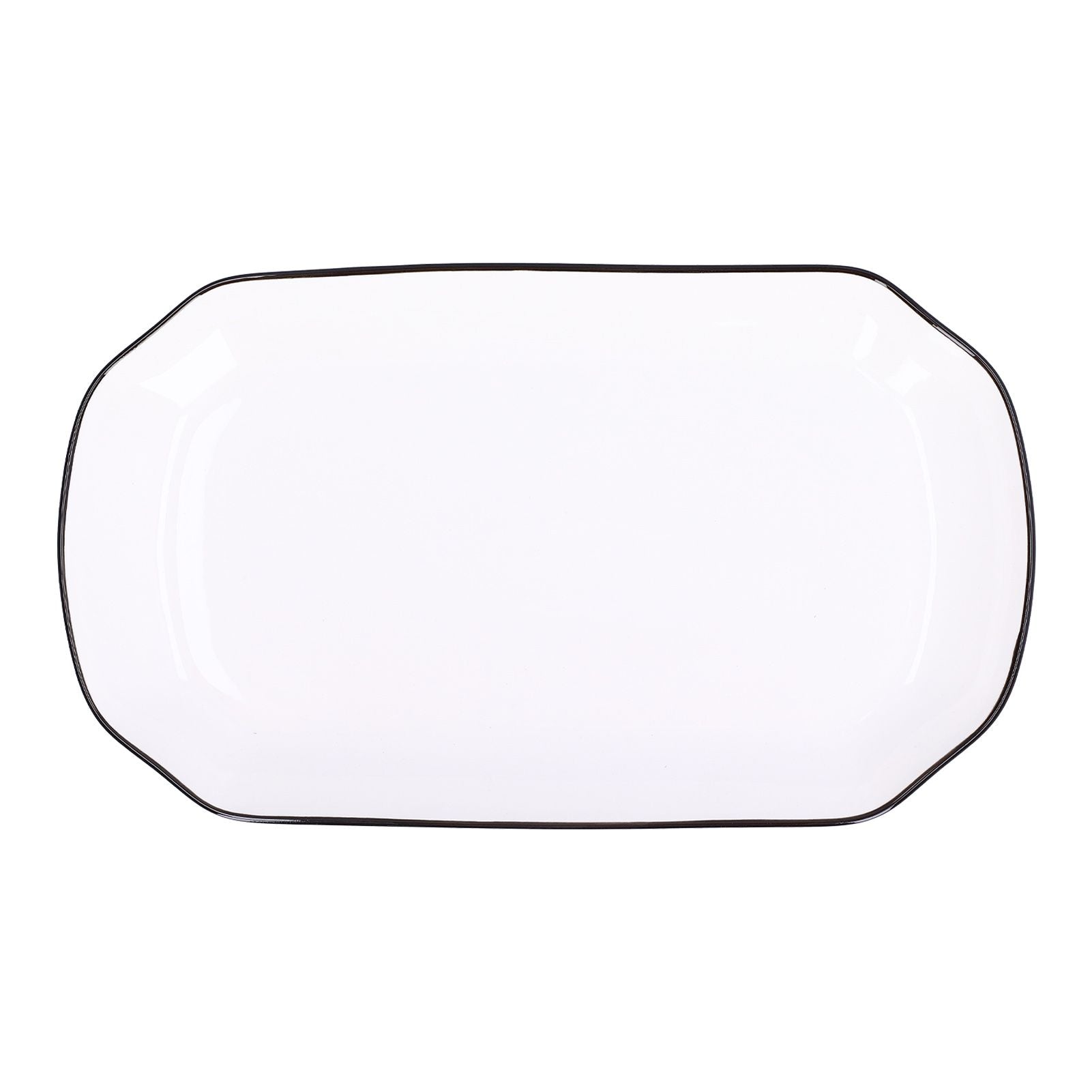 12in Dinner Plate Dish 550ml White Ceramic Noodle Soup Fish Plate Kitchen Tableware for Restaurant