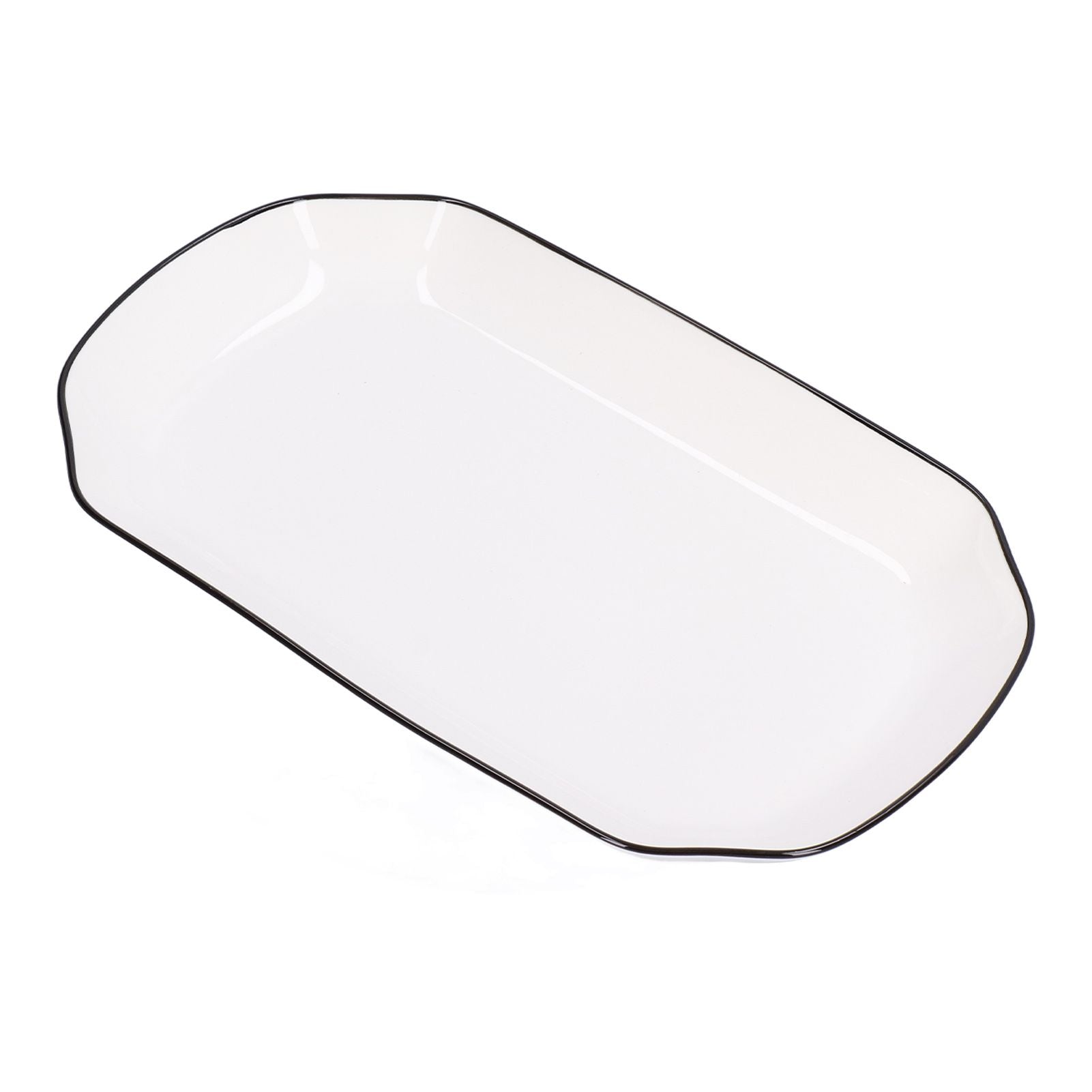 12in Dinner Plate Dish 550ml White Ceramic Noodle Soup Fish Plate Kitchen Tableware for Restaurant
