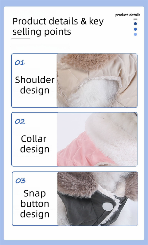 M Size Beige Winter Padded Cotton Dog Thermal Plaid Vest with Faux Fur Collar - Thick Fleece-Lined Warm Pet Jacket