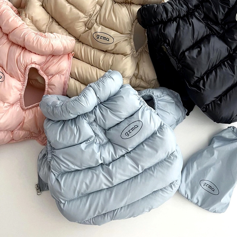 Pink L size Dog Winter Coat Quilted Puffer Jacket - Warm Cotton Padded Vest for Small Dogs, High Collar Pet Clothes for Chihuahua Yorkie Poodle Bichon Schnauzer, Lightweight Cold Weather Dog Apparel with Elastic Cuffs