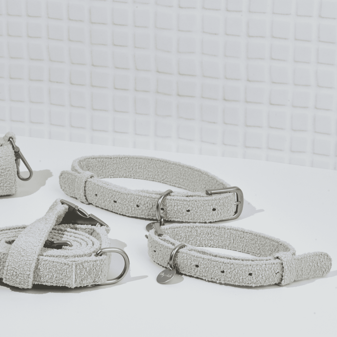 Boucle Dog Collar - Cloud