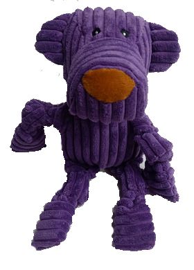 Paw Play Soft Squeaker Chew Dog Toy 30CM - PURPLE DOG