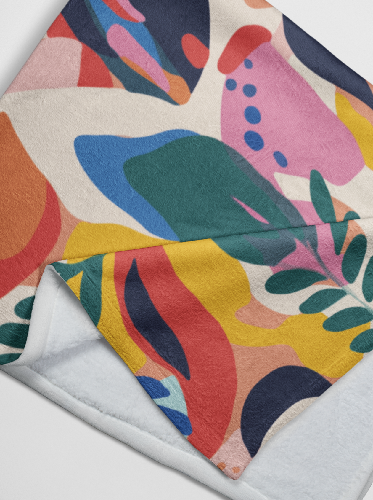 Soft Fleece Sherpa Dog Pet Blanket 100 x 75cm - Multicolour