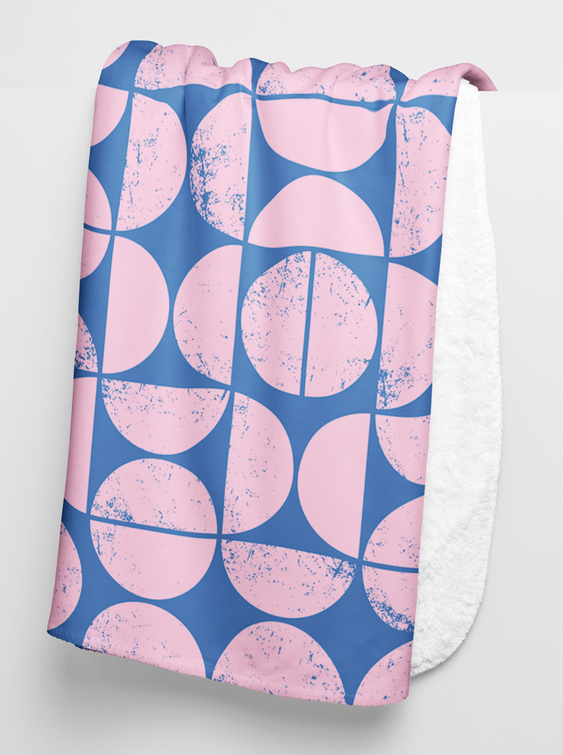 Soft Fleece Sherpa Dog Pet Blanket 100 x 75cm - Retro