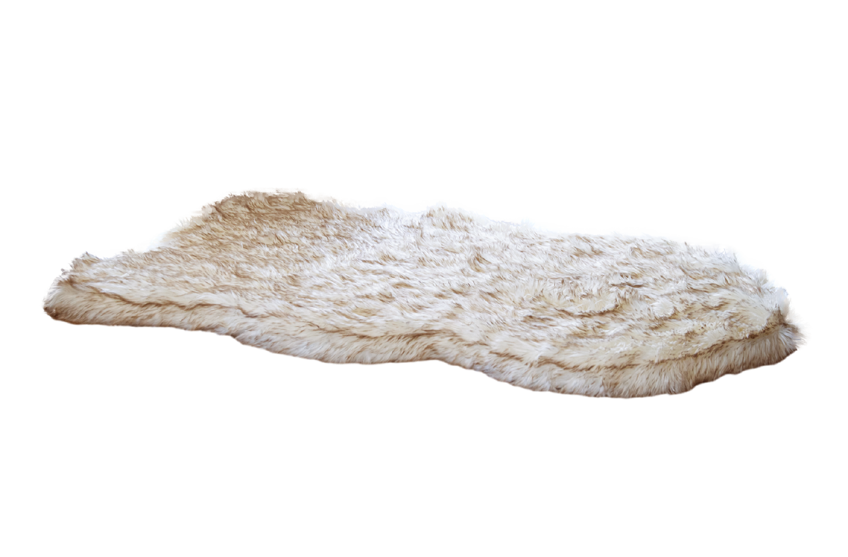 Luxury Memory Foam Dog Bed - Faux Fur Nordic Rug Style