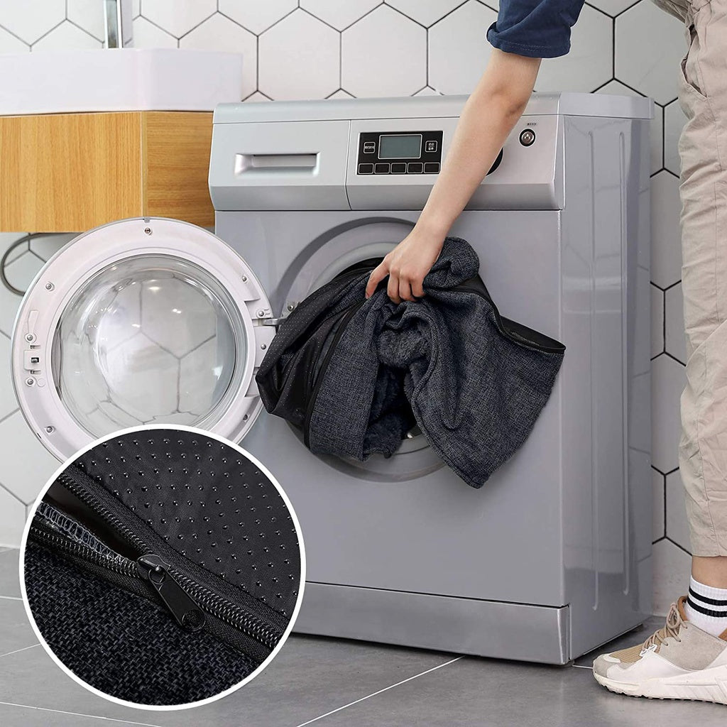 FEANDREA 90cm Dog Sofa Bed with Removable Washable Cover Dark Grey Petsby | Pet Essentials