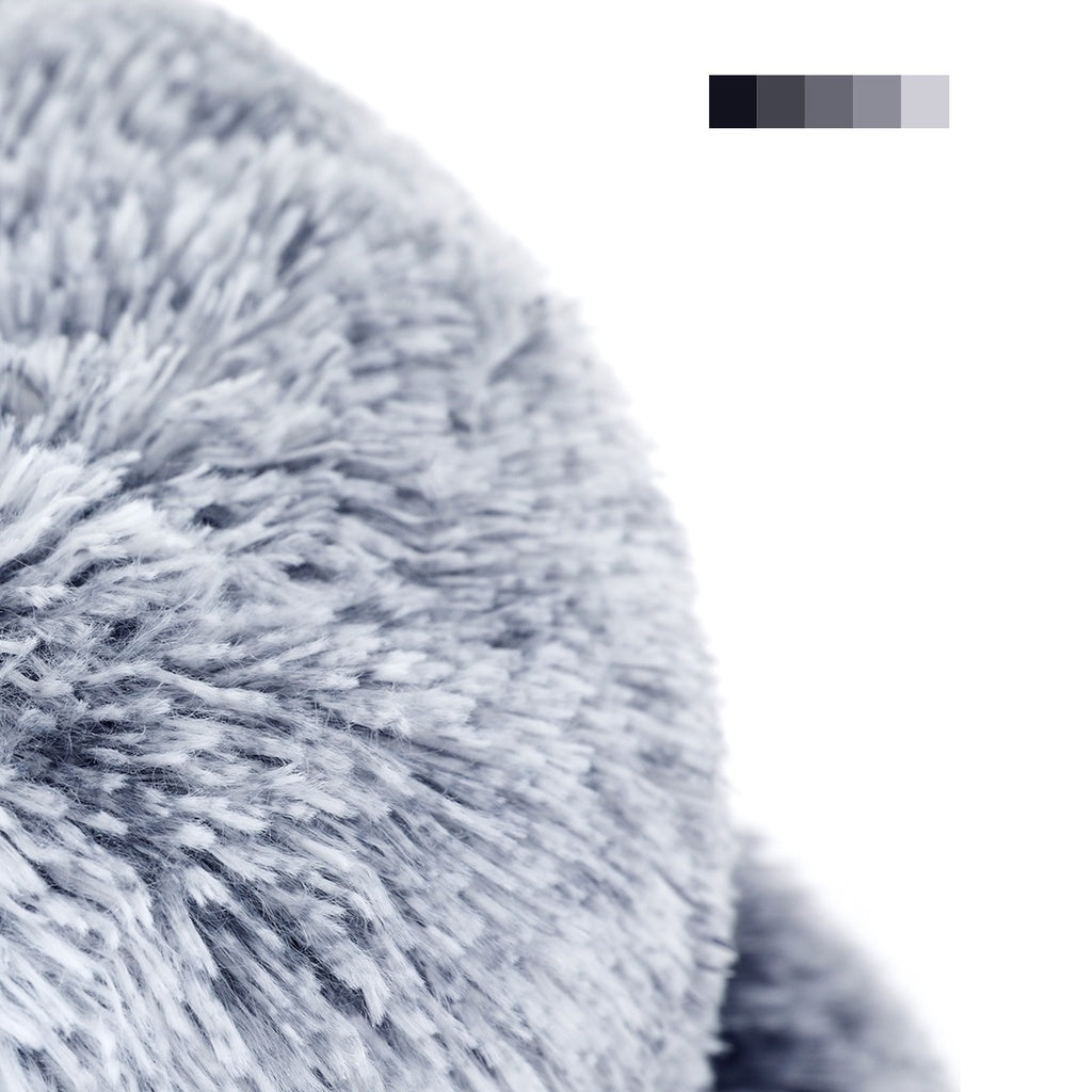 FEANDREA 50cm Dog Bed with Removable Washable Cover Grey Petsby | Pet Essentials