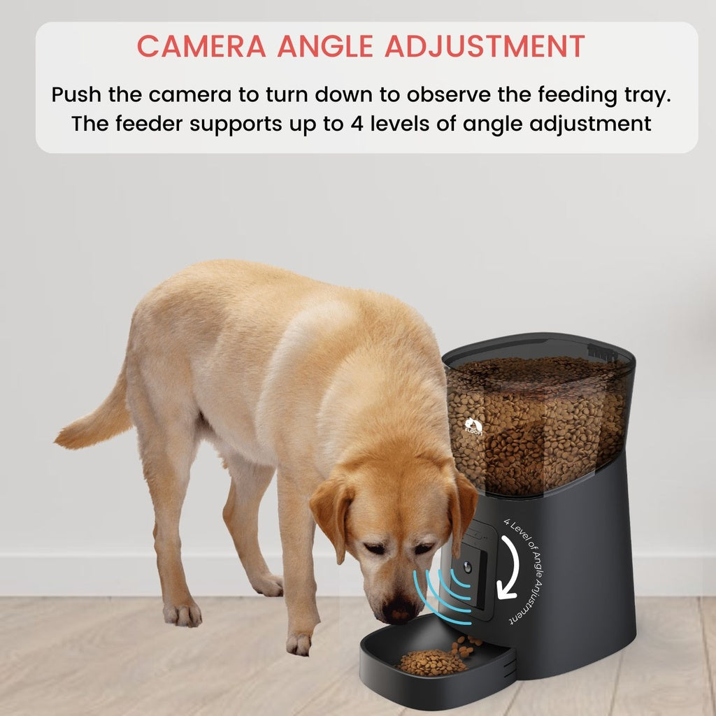 Floofi Smart Pet Feeder with Camera - Black