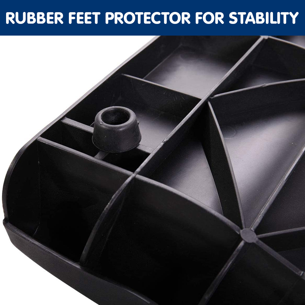 Furtastic Foldable Car Dog Ramp Vehicle Ladder Step Stairs - Black Petsby | Pet Essentials