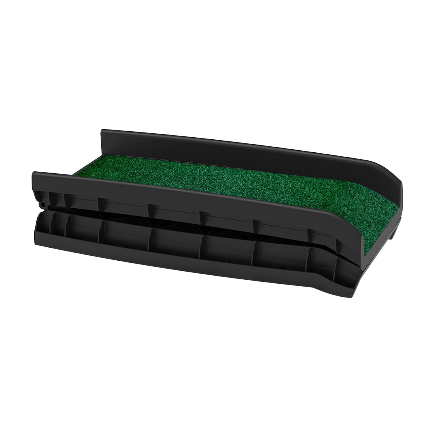 Furtastic Foldable Plastic Dog Ramp with Synthetic Grass Petsby | Pet Essentials