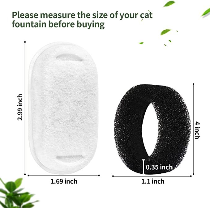 YES4PETS 16 x Pet Dog Cat Fountain Filter Replacement Activated Carbon Exchange Filtration System Automatic Water Dispenser Compatible