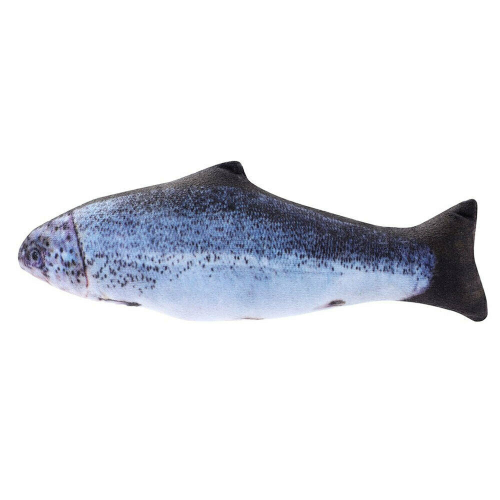 YES4PETS 3 X Real Fish Printed Kitten Cat Catnip Toy 20 cm