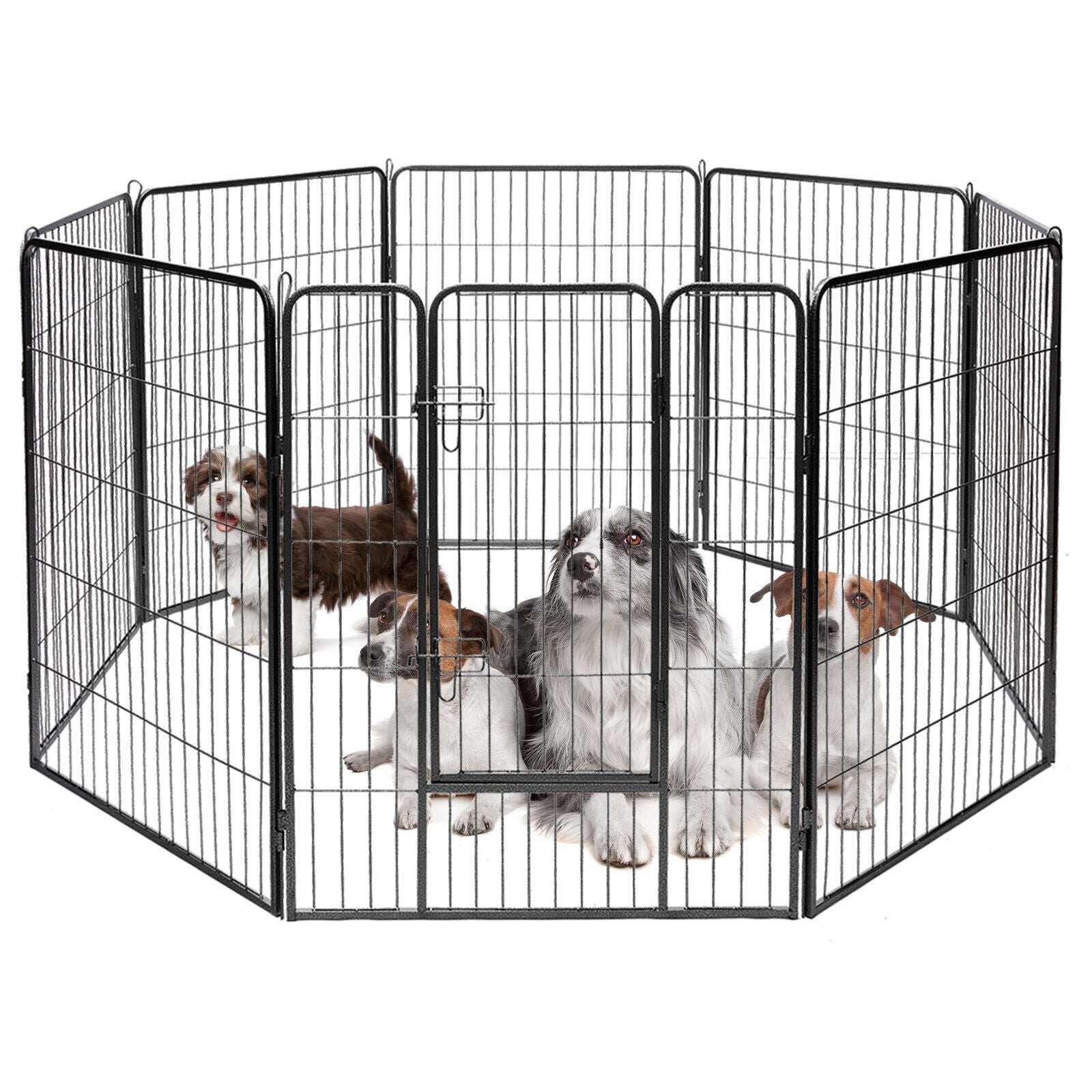 Pet Playpen 48" 8 Panel Dog Puppy Enclosure Cage Fence Petsby | Pet Essentials