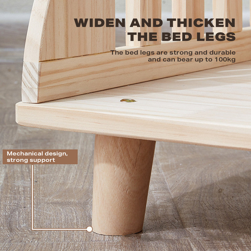 Solid Wood Pet Cat Dog Bed with Bedding Petsby | Pet Essentials