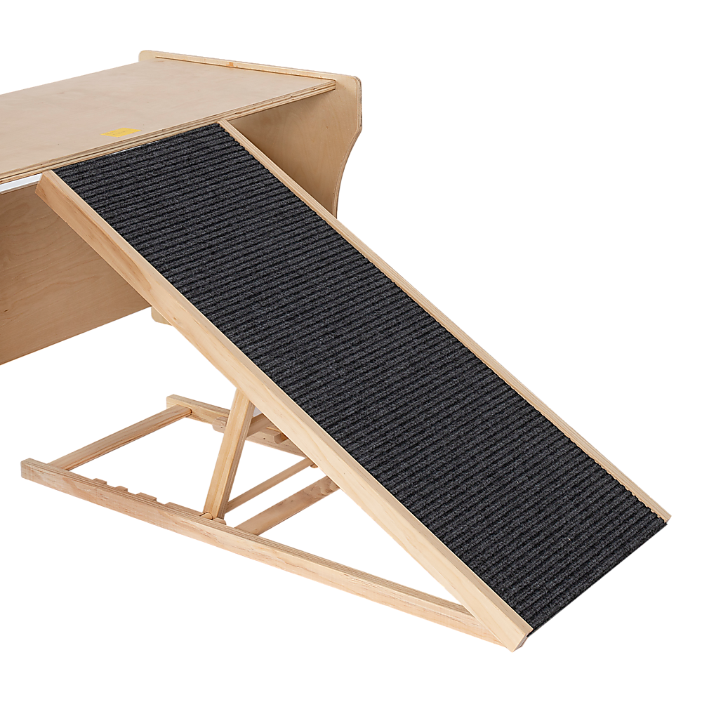 Foldable Dog Pet Ramp Adjustable Height Dogs Stairs for Bed Sofa Car 1 Petsby | Pet Essentials