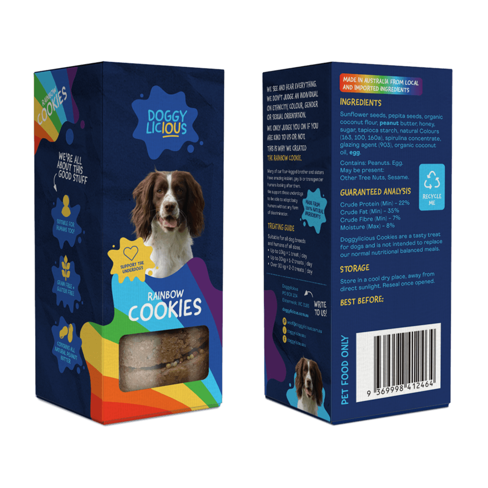 Doggylicious Rainbow Cookies (180g)