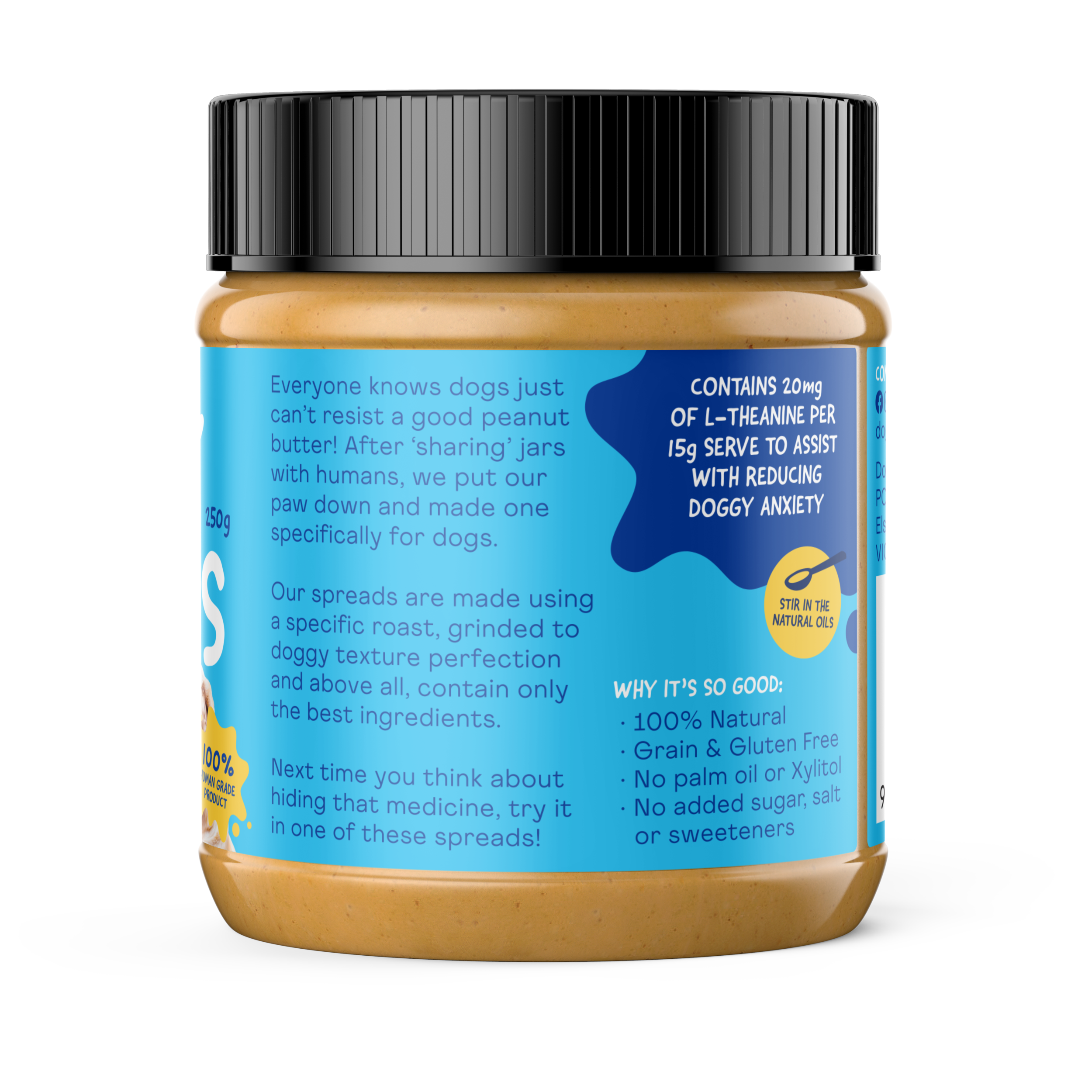 Doggylicious Doggy Peanut Butter - Calming (250g)