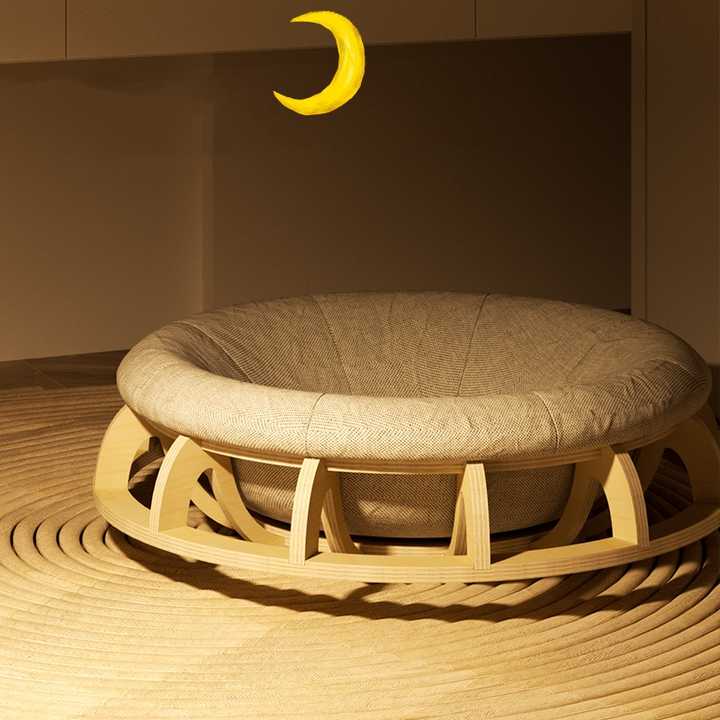 Gyro Round Cat Nest Bed