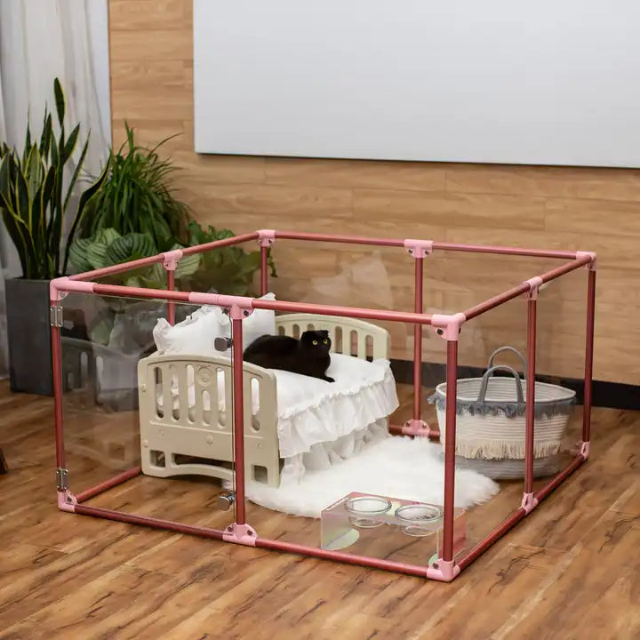 Luxury Clear Acrylic Pet Playpen