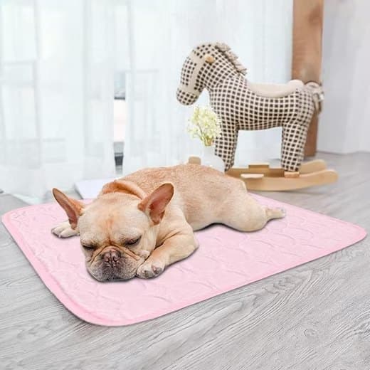 Cooling Mat for Dogs and Cats, 50x40cm, Pink, Breathable, Multiple Colors Available